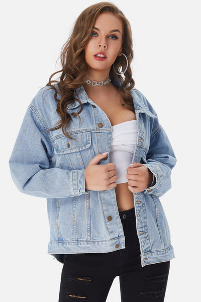 Boyfriend Denim Jacket - OK BAZAAR | Trendy Attainable Fashion & Accessories