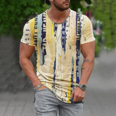 Summer Men's Oversized Retro Short-Sleeved T-Shirts Fashion Harajuku Ethnic 3D Printed O-Neck T-Shirt Camiseta Mujer Streetwear - OK BAZAAR | Trendy Attainable Fashion & Accessories